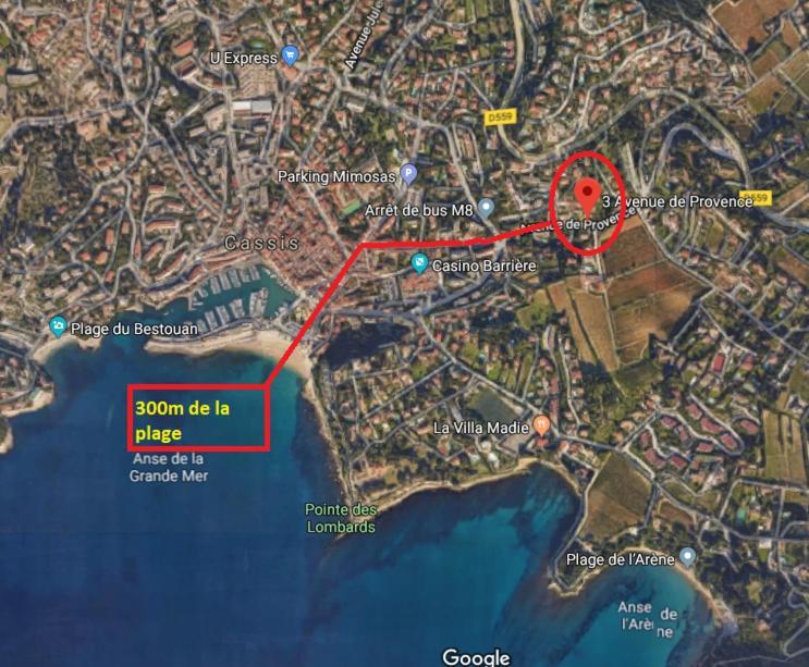 Au Calme, 200M Du Centre T2 Avec Balcon Et Parking Cassis Exterior foto
