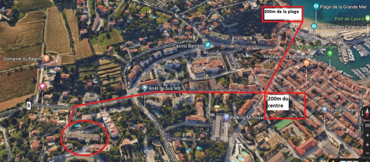 Au Calme, 200M Du Centre T2 Avec Balcon Et Parking Cassis Exterior foto